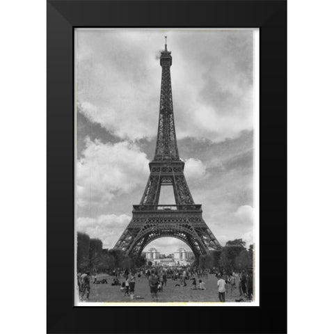 Eiffel 7 Black Modern Wood Framed Art Print by De Carvalho, Sandro
