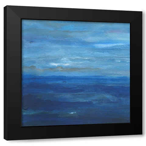 Infinite Sea 1 Black Modern Wood Framed Art Print by Haynes, Smith