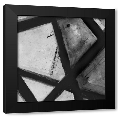 Through The Webbing BW 1 Black Modern Wood Framed Art Print with Double Matting by Haynes, Smith