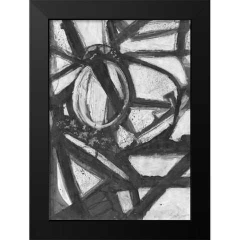 Dark Moves Black Modern Wood Framed Art Print by Haynes, Smith