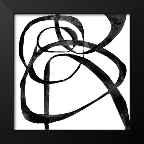 Goss 3 Black Modern Wood Framed Art Print by Haynes, Smith