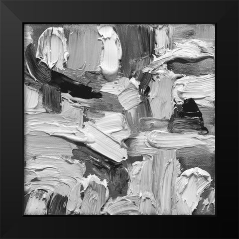 Abstract Wonder 1 Black Modern Wood Framed Art Print by Lewis, Sharalee