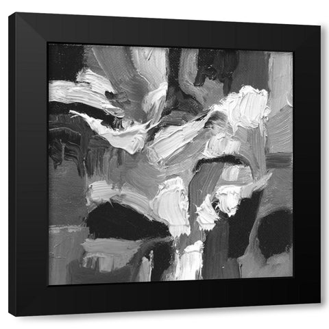 Abstract Wonder 2 Black Modern Wood Framed Art Print by Lewis, Sharalee