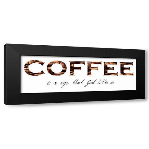 A Sign From God Black Modern Wood Framed Art Print by Lewis, Sheldon