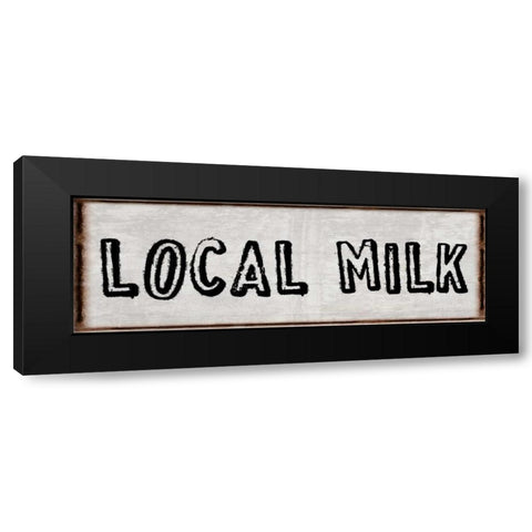Fresh Local Milk And Eggs Black Modern Wood Framed Art Print by Lewis, Sheldon