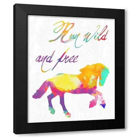 Gypsy Free Black Modern Wood Framed Art Print with Double Matting by Lewis, Sheldon