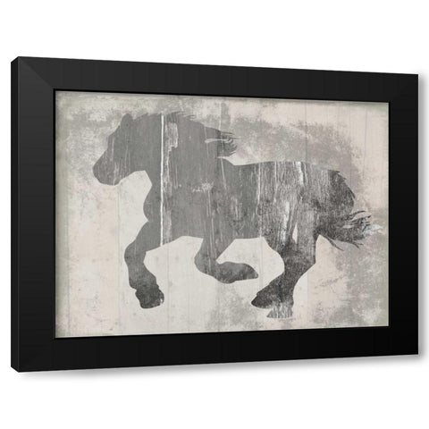 Steady On Black Modern Wood Framed Art Print with Double Matting by Lewis, Sheldon