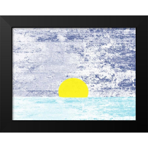 Somewhere In The Distance Black Modern Wood Framed Art Print by Lewis, Sheldon