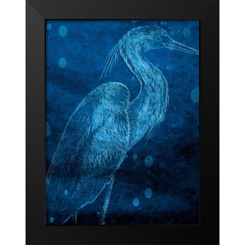 Indigo Pride Black Modern Wood Framed Art Print by Lewis, Sheldon