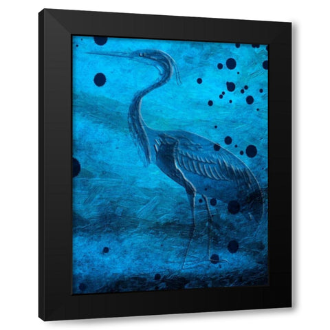 Indigo Pride And Joy Black Modern Wood Framed Art Print with Double Matting by Lewis, Sheldon