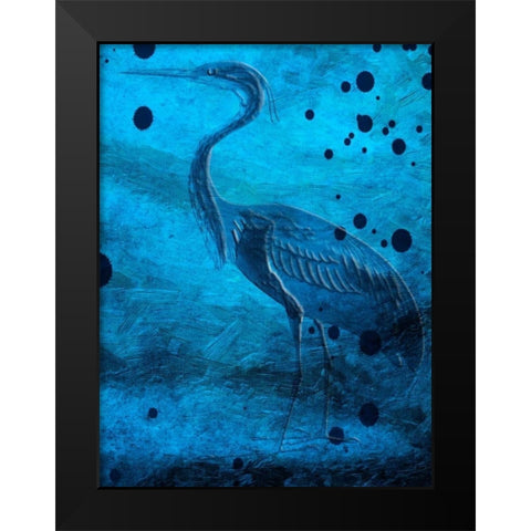 Indigo Pride And Joy Black Modern Wood Framed Art Print by Lewis, Sheldon