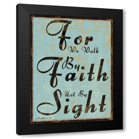 2 Corinthians 5-7 Black Modern Wood Framed Art Print with Double Matting by Lewis, Sheldon