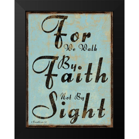 2 Corinthians 5-7 Black Modern Wood Framed Art Print by Lewis, Sheldon