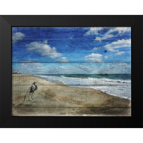 Coastal 1 Black Modern Wood Framed Art Print by Lewis, Sheldon