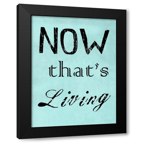 Now Thats Living  Black Modern Wood Framed Art Print with Double Matting by Lewis, Sheldon