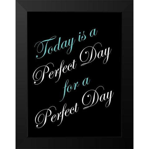 Perfect Day Black Modern Wood Framed Art Print by Lewis, Sheldon