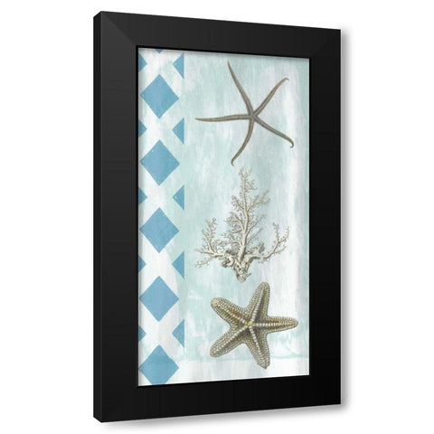 Tranquility Black Modern Wood Framed Art Print with Double Matting by Lewis, Sheldon