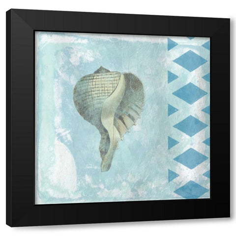 Tranquility 1 Black Modern Wood Framed Art Print with Double Matting by Lewis, Sheldon