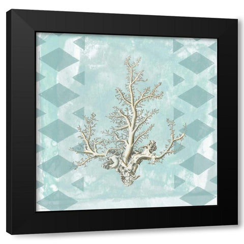 Tranquility 3 Black Modern Wood Framed Art Print with Double Matting by Lewis, Sheldon