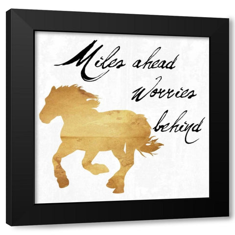 Miles Ahead Black Modern Wood Framed Art Print with Double Matting by Lewis, Sheldon