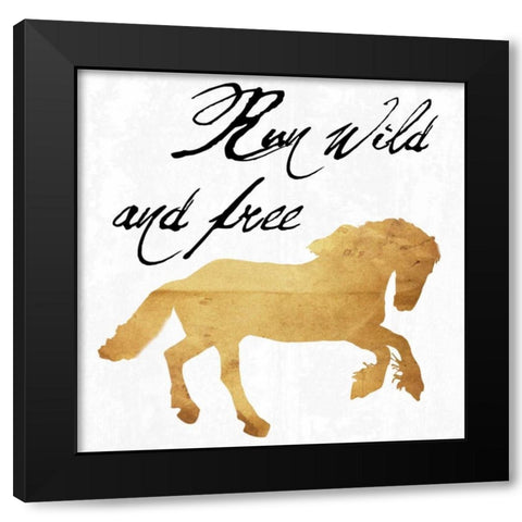 Wild And Free Black Modern Wood Framed Art Print with Double Matting by Lewis, Sheldon