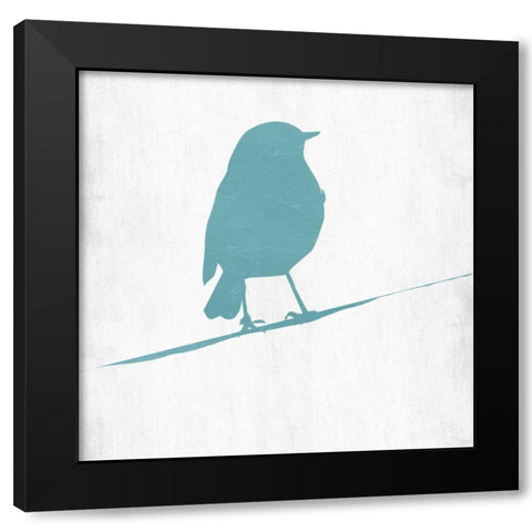Little Birdy Spring Bloom Black Modern Wood Framed Art Print with Double Matting by Lewis, Sheldon