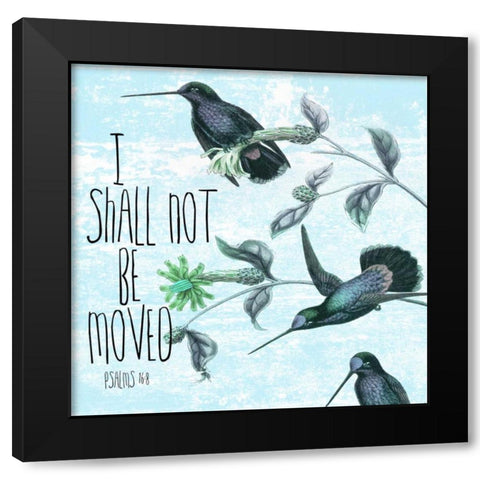I Shall Not Black Modern Wood Framed Art Print with Double Matting by Lewis, Sheldon
