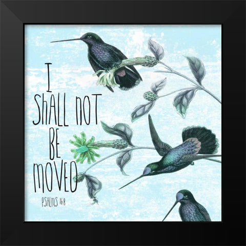 I Shall Not Black Modern Wood Framed Art Print by Lewis, Sheldon