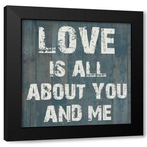 Pure Love 2 Black Modern Wood Framed Art Print by Lewis, Sheldon