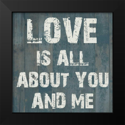 Pure Love 2 Black Modern Wood Framed Art Print by Lewis, Sheldon