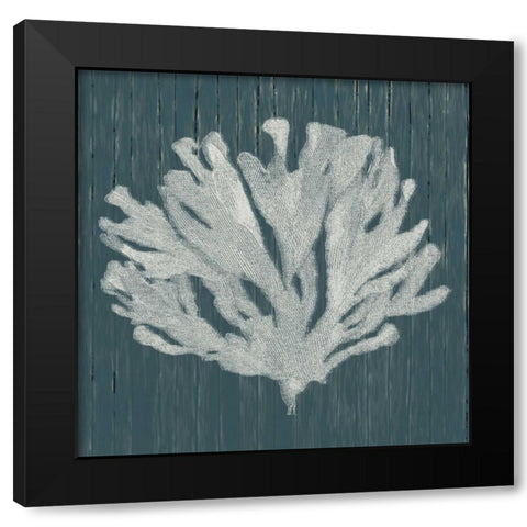 Pure Coastal Black Modern Wood Framed Art Print with Double Matting by Lewis, Sheldon