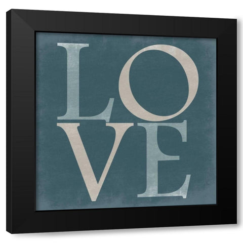 Pure Love Black Modern Wood Framed Art Print by Lewis, Sheldon
