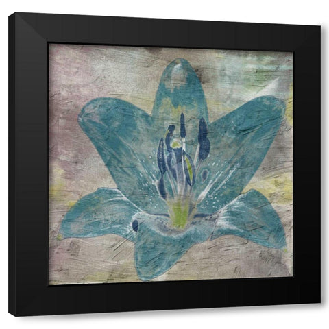 Vibrany Lily 2 Black Modern Wood Framed Art Print by Lewis, Sheldon