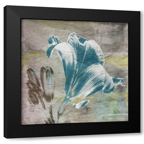 Vibrany Lily 3 Black Modern Wood Framed Art Print by Lewis, Sheldon
