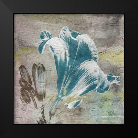 Vibrany Lily 3 Black Modern Wood Framed Art Print by Lewis, Sheldon
