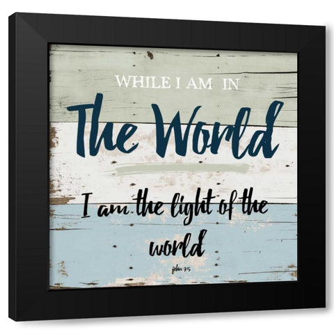 Religious Wood 1 Black Modern Wood Framed Art Print by Lewis, Sheldon