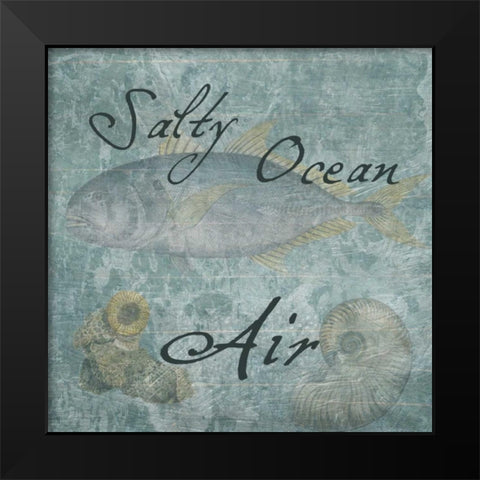 Ocean Air Black Modern Wood Framed Art Print by Lewis, Sheldon