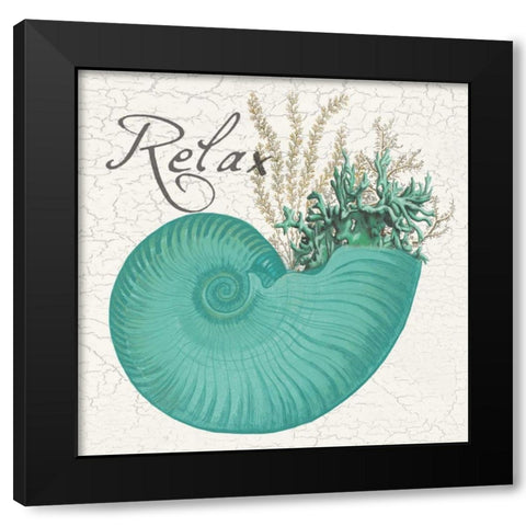 Coastal Bouquet Black Modern Wood Framed Art Print with Double Matting by Lewis, Sheldon
