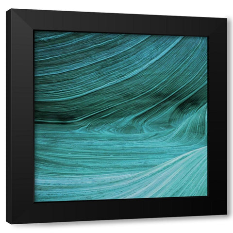 Coastal Abstract Black Modern Wood Framed Art Print with Double Matting by Lewis, Sheldon