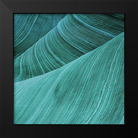 Coastal Abstract 2 Black Modern Wood Framed Art Print by Lewis, Sheldon