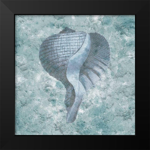Coastal Cement Black Modern Wood Framed Art Print by Lewis, Sheldon