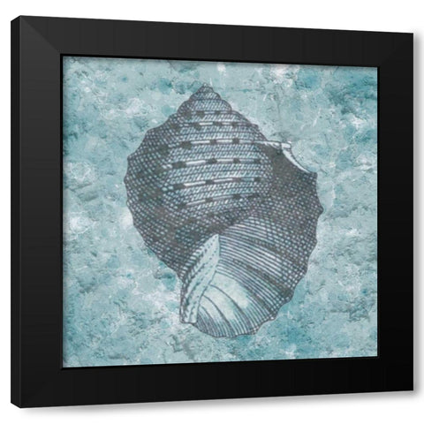 Coastal Cement 1 Black Modern Wood Framed Art Print with Double Matting by Lewis, Sheldon