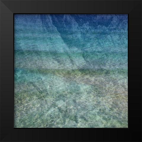 Clear Water Black Modern Wood Framed Art Print by Lewis, Sheldon