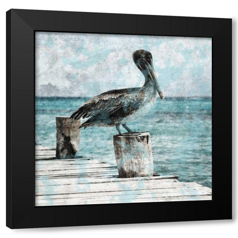Coastal Pride Black Modern Wood Framed Art Print by Lewis, Sheldon