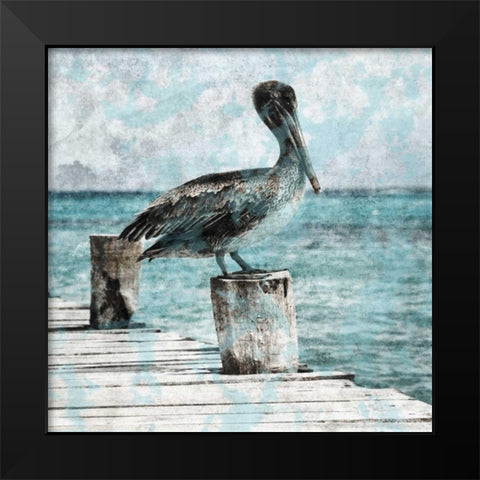 Coastal Pride Black Modern Wood Framed Art Print by Lewis, Sheldon
