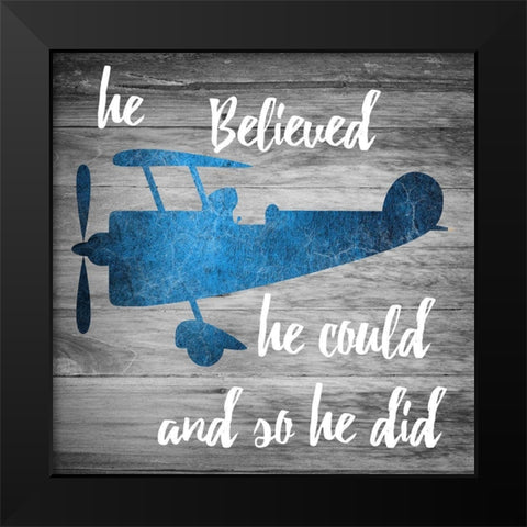 Fly Black Modern Wood Framed Art Print by Lewis, Sheldon