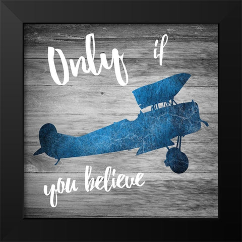 Fly 2 Black Modern Wood Framed Art Print by Lewis, Sheldon