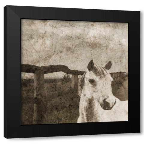 Riding West 2 Black Modern Wood Framed Art Print by Lewis, Sheldon