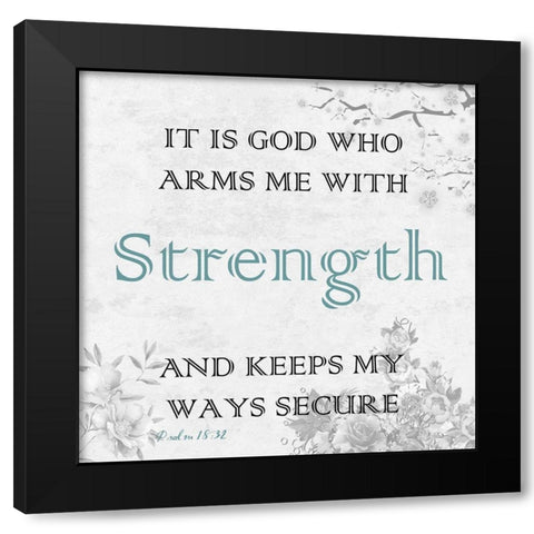 Secure My Ways Black Modern Wood Framed Art Print with Double Matting by Lewis, Sheldon