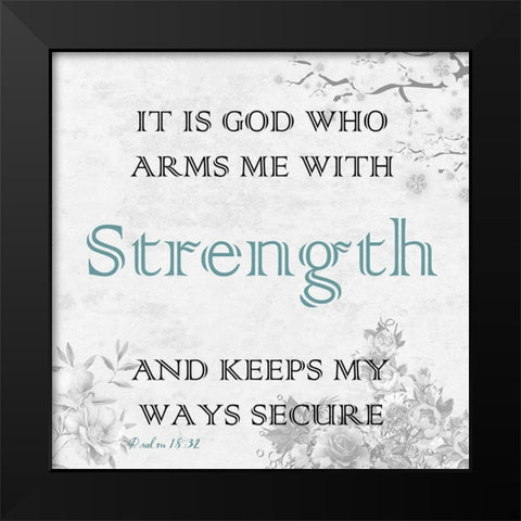 Secure My Ways Black Modern Wood Framed Art Print by Lewis, Sheldon